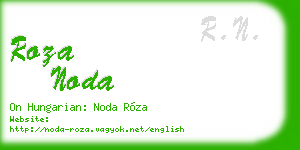 roza noda business card